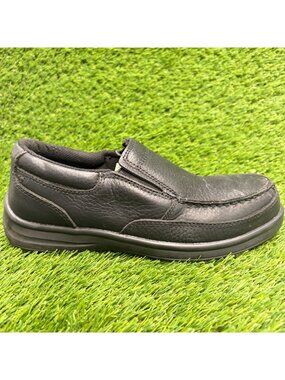 Florsheim Wily Womens Size 7.5EEE Black Leather Steel Moc Toe Safety Work Shoes